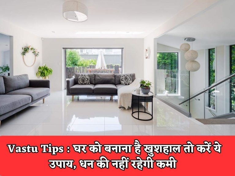 Vastu Tips : घर को बनाना है खुशहाल तो करें ये उपाय, धन की नहीं रहेगी कमी