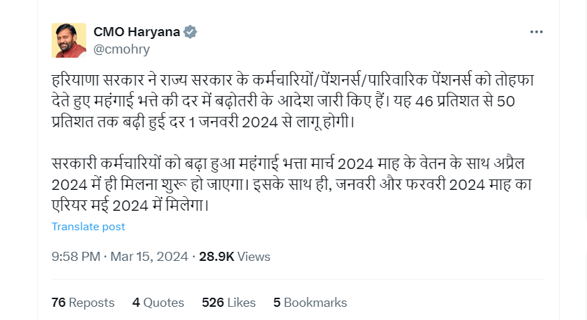 Haryana Update